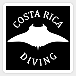 Costa Rica Manta Ray Scuba Diving Sticker